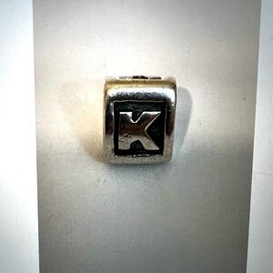 Pandora Letter K .925 Ale Silver Charm